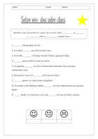 Vorschau - Arbeitsblätter - Das oder dass Arbeitsblätter - Deckblatt