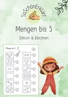 Vorschau - Arbeitsblätter - Mengenlehre Mengen bis 5 - zählen und zeichnen - Deckblatt