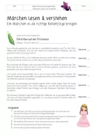 Vorschau - Arbeitsblätter - Märchen verstehen I Märchen ordnen - Seite 1