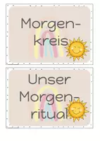 Vorschau - Poster - Kind des Tages Morgenkreis Ritual Wort Satz Zahl des Tages Klassenmanagement - Seite 2