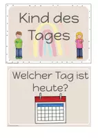 Vorschau - Poster - Kind des Tages Morgenkreis Ritual Wort Satz Zahl des Tages Klassenmanagement - Seite 3