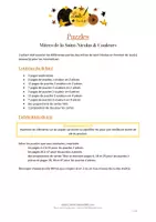 Aperçu - Apprentissages en autonomie - Puzzles - Mitres de saint Nicolas et Couleurs - Page 1