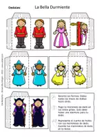 Vista previa - Manualidades / Dibujos para colorear - La Bella Durmiente - Marionetas de Dedos - Cuento de Hadas - página 2