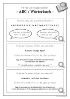 Vorschau - Merkblätter - Fit für die Klassenarbeit - ABC / Wörterbuch - Seite 1