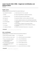 Vorschau - Arbeitsblätter - Lewis Carroll (1832-1898) - Englischer Schriftsteller und Mathematiker (Infotext und Übungen) - Seite 1