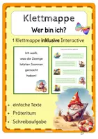 Vorschau - Fördermaterial/Inklusion - sinnerfassendes Lesen - Klettmappe Zwerge/Wichtel im Sommer - Deckblatt
