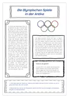 Vorschau - Arbeitsblätter - Die Olympischen Spiele - Seite 1