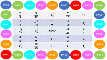 Προεπισκόπηση - Φύλλα εργασίας - Bingoμαχίες (Πολλαπλασιασμός Διαίρεση Κλασμάτων) - Σελίδα 1