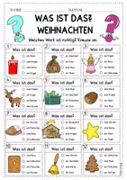 Vorschau - Arbeitsblätter - Weihnachten Wortschatz Übung: Was ist das? DaZ DaF A1 A2 - Seite 2