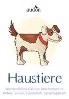 Vorschau - Merkblätter - Haustiere - Wortschatz - Wörterliste DaZ - Vokabelheft - deutsche Vokabelliste - Vokabeln abschreiben - Deckblatt