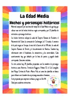 Vista previa - Hojas de trabajo - Edad Media. Hechos y personajes históricos - página 1