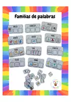 Vista previa - Juegos / Gamificación - Familia de palabras Juego de asociar y completar la familia - Portada