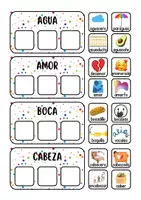 Vista previa - Juegos / Gamificación - Familia de palabras Juego de asociar y completar la familia - página 2