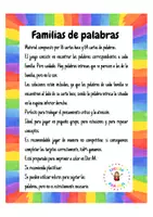 Vista previa - Juegos / Gamificación - Familia de palabras Juego de asociar y completar la familia - página 1