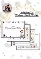 Vorschau - Arbeitsblätter - Anlautheft - Weihnachten & Winter - Deckblatt