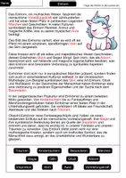 Vorschau - Arbeitsblätter - Lückentext Einhorn - Seite 2