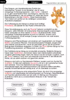 Vorschau - Arbeitsblätter - Lückentext Känguru - Seite 2