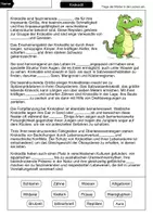 Vorschau - Arbeitsblätter - Lückentext Krokodil - Seite 1