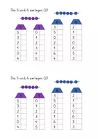 Vorschau - Arbeitsblätter - Übungsheft: Die 5 und 6 zerlegen im Zerlegehaus (12-seitig, DIN A5 im Easy-Druckformat mit Lernvideolink) - Deckblatt