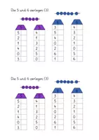 Vorschau - Arbeitsblätter - Übungsheft: Die 5 und 6 zerlegen im Zerlegehaus (12-seitig, DIN A5 im Easy-Druckformat mit Lernvideolink) - Seite 3