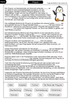 Vorschau - Arbeitsblätter - Pinguin Lückentext - Seite 1