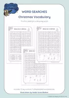 Aperçu - Feuilles d'exercices - Brown Owl's Christmas - Word Searches I Le Noël de la chouette brune - Recherches par mots-clés - Page de couverture
