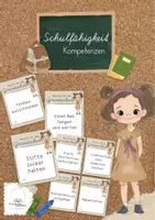 Vorschau - Bildkarten - Schulfähigkeit Basiskompetenzen I Schulreife - Deckblatt