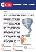 Vorschau - Arbeitsblätter - Wirbelsturm: Wie entstehen Wirbelstürme? - Arbeitsblatt - Erdkunde für die Sek 1 - Seite 1