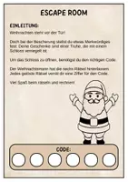 Vorschau - Arbeitsblätter - Escape Room Mathe Klasse 4 (Weihnachts Edition) - Seite 1