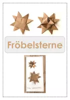 Vorschau - Mal- und Bastelvorlagen - Fröbelstern falten Weihnachten - WG Kunst - Deckblatt