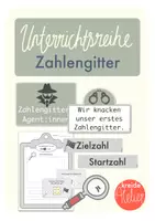 Vorschau - Stundenentwürfe - Unterrichtsreihe: Zahlengitter-Agenten - Deckblatt