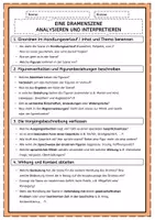 Vorschau - Fördermaterial/Inklusion - Checkliste: Eine Dramenszene analysieren und interpretieren - Seite 2