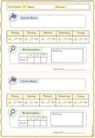 Vorschau - Fördermaterial/Inklusion - Verstärkerplan | 1. - 4. Klasse | Sonne Wolke Regen | Freebie - Seite 3
