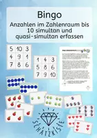 Vorschau - Stundenentwürfe - Zahlenraum bis 10 - Bingo mit Blitzblickkärtchen - Deckblatt