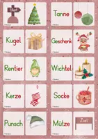 Vorschau - Spiele - Erstes Lesen - Domino (Weihnachten) - Seite 1