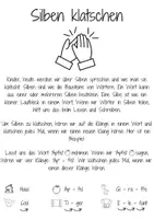 Vorschau - Arbeitsblätter - Silbenübungen für ein besseres Leseverständnis - Seite 1