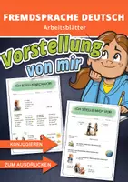 Vorschau - Arbeitsblätter - DaZ/DaF: Wer bin ich? – Steckbriefspiel zur persönlichen Vorstellung - Deckblatt
