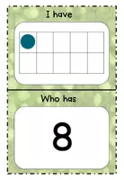 Vista previa - Juegos / Gamificación - Juego números 1-10 / I have.. Who has... Numbers game - página 1