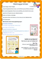 Vorschau - Fördermaterial/Inklusion - Lesen Wortebene Klettmappe zusammengesetzte Nomen Winter - Seite 1