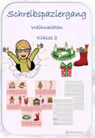 Vorschau - Arbeitsblätter - Schreibspaziergang Weihnachten Klasse 2 - in Silbenschrift - Deckblatt