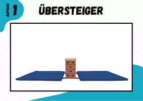 Vorschau - Stationenlernen - Parkour ⎮ Übersteiger 4 Stationskarten methodische Reihe inkl. Video (Basiselement) - Seite 1