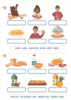 Aperçu - Feuilles d'exercices - Meals and Food cahier d'activités (My First sentences) - Page 2