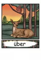 Vorschau - Präsentationen/Tafelbilder - Präpositionen "Wo ist das Eichhörnchen?" Bildkarten Wortkarten - Tiere im Wald - DaZ / DaF / Deutsch - Seite 1