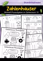 Vorschau - Arbeitsblätter - Zahlenhäuser Miniheft Plusaufgaben im Zahlenraum 10 - Deckblatt