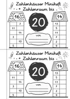 Vorschau - Arbeitsblätter - Zahlenhäuser Minihefte Komplettpaket ZR 10-1000 Plusaufgaben Materialpaket - Seite 2
