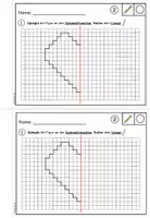 Vorschau - Arbeitsblätter - Achsensymmetrie: Weihnachtliche Motive - Stationenlernen (Klasse 3-4) - Seite 3