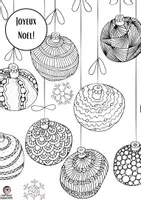 Aperçu - Jeux - Coloriage pour adulte Noel (Français) - Page 3