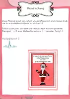 Vorschau - Mal- und Bastelvorlagen - Frohe Weihnachten - Grußkarte für die Weihnachtsferien - Seite 1