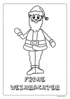 Vorschau - Mal- und Bastelvorlagen - Frohe Weihnachten - Grußkarte für die Weihnachtsferien - Seite 3