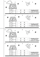 Vorschau - Arbeitsblätter - Zahlenhäuser Miniheft Plusaufgaben Dino Design - Zahlenraum 10 - Seite 2